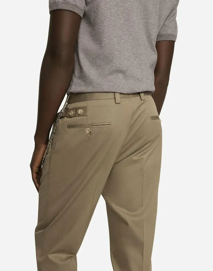 Dolce and Gabbana Trousers And Shorts Men Stretch Cotton Pants Green Dolce and Gabbana Trousers And Shorts Men Stretch Cotton Pants Green