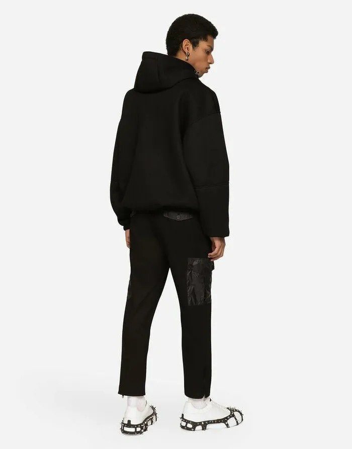Dolce and Gabbana Trousers And Shorts Men Stretch Technical Fabric Cargo Pants Black Dolce and Gabbana Trousers And Shorts Men Stretch Technical Fabric Cargo Pants Black
