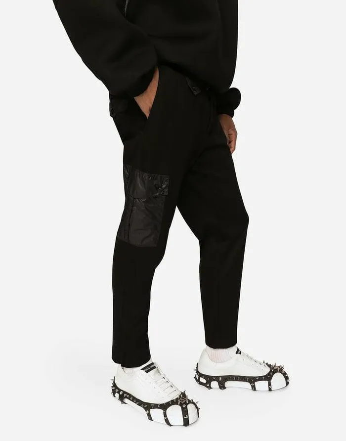 Dolce and Gabbana Trousers And Shorts Men Stretch Technical Fabric Cargo Pants Black Dolce and Gabbana Trousers And Shorts Men Stretch Technical Fabric Cargo Pants Black