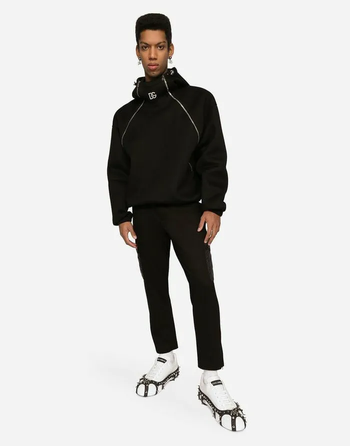 Dolce and Gabbana Trousers And Shorts Men Stretch Technical Fabric Cargo Pants Black Dolce and Gabbana Trousers And Shorts Men Stretch Technical Fabric Cargo Pants Black