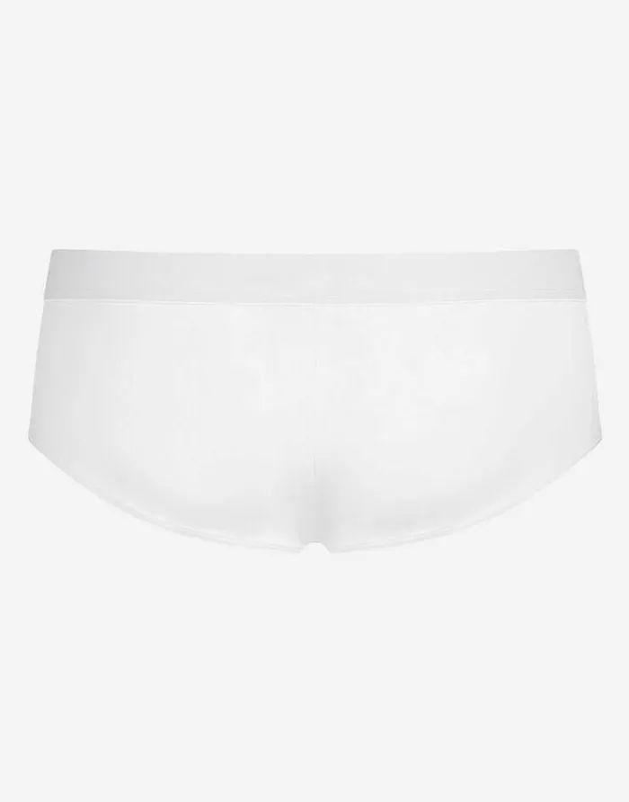 Dolce and Gabbana Underwear And Loungewear Men Brando Briefs In Stretch Cotton White Dolce and Gabbana Underwear And Loungewear Men Brando Briefs In Stretch Cotton White