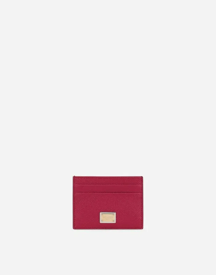 Dolce and Gabbana Wallets And Small Leather Goods Women Dauphine Calfskin Card Holder Fuchsia Dolce and Gabbana Wallets And Small Leather Goods Women Dauphine Calfskin Card Holder Fuchsia