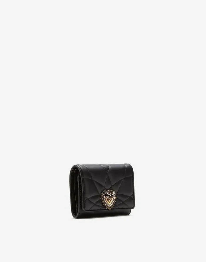 Dolce and Gabbana Wallets And Small Leather Goods Women Small Continental Devotion Wallet Black Dolce and Gabbana Wallets And Small Leather Goods Women Small Continental Devotion Wallet Black