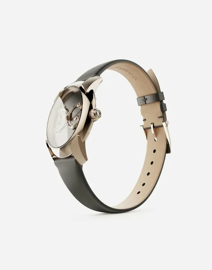 Dolce and Gabbana WatchesandStraps Women DG7 Barocco Watch With Grey Satin Strap Greynude Dolce and Gabbana WatchesandStraps Women DG7 Barocco Watch With Grey Satin Strap Greynude