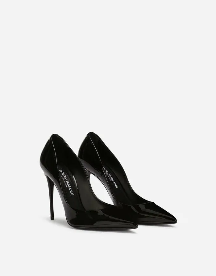 Dolce and Gabbana Wear It Like DGCelebs Women Patent Leather Pumps Black Dolce and Gabbana Wear It Like DGCelebs Women Patent Leather Pumps Black