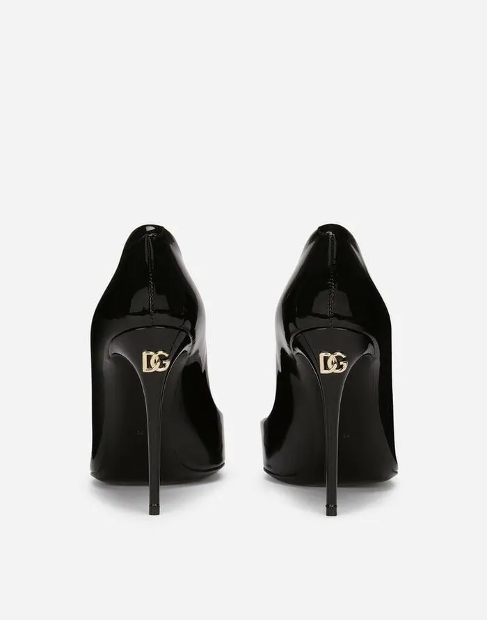 Dolce and Gabbana Wear It Like DGCelebs Women Patent Leather Pumps Black Dolce and Gabbana Wear It Like DGCelebs Women Patent Leather Pumps Black