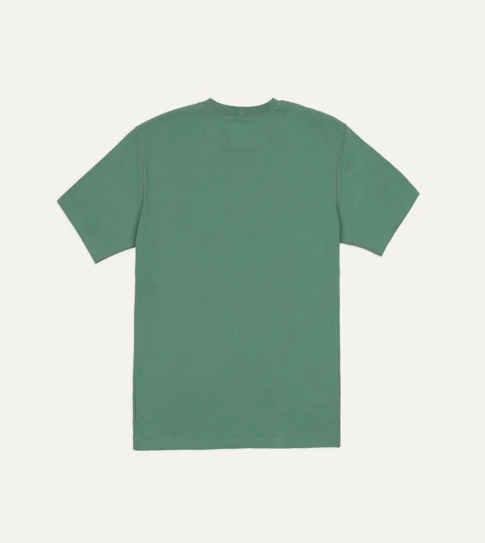 Drake039s Sage Green Cotton Crew Neck Hiking TShirt 8211 Clothing