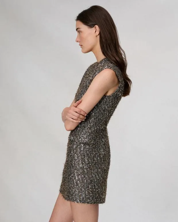 Dresses and Skirts Women Rag and Bone Tina WoolBlend Dress Silver Multi