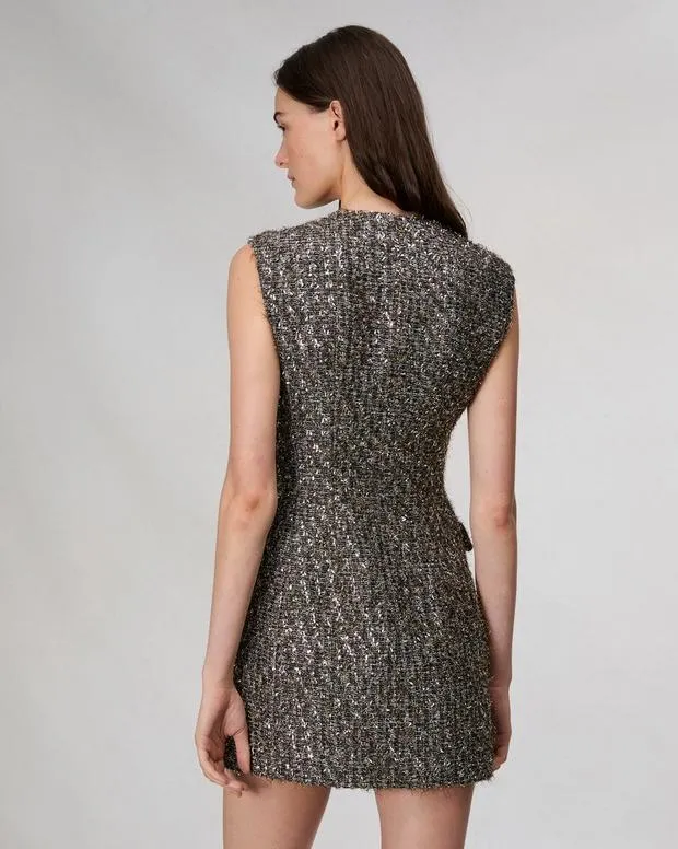 Dresses and Skirts Women Rag and Bone Tina WoolBlend Dress Silver Multi