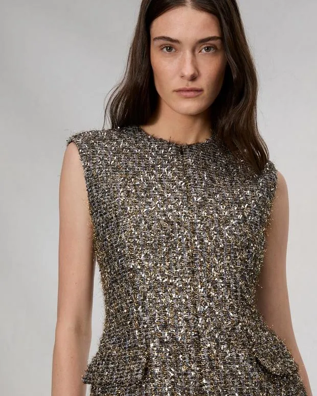 Dresses and Skirts Women Rag and Bone Tina WoolBlend Dress Silver Multi