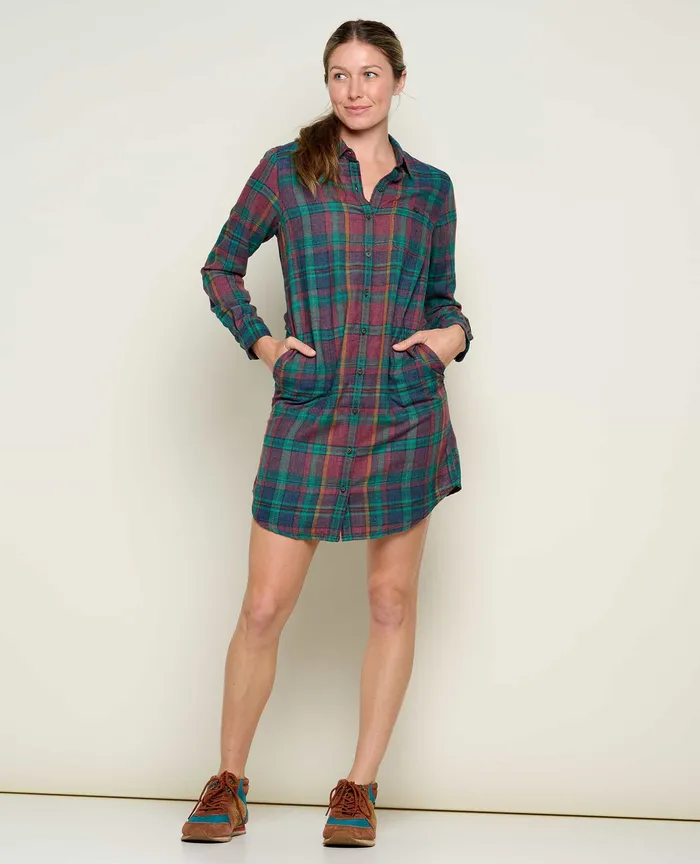 Dresses Women8217s ToadandCo ReForm Flannel Shirtdress Aurora