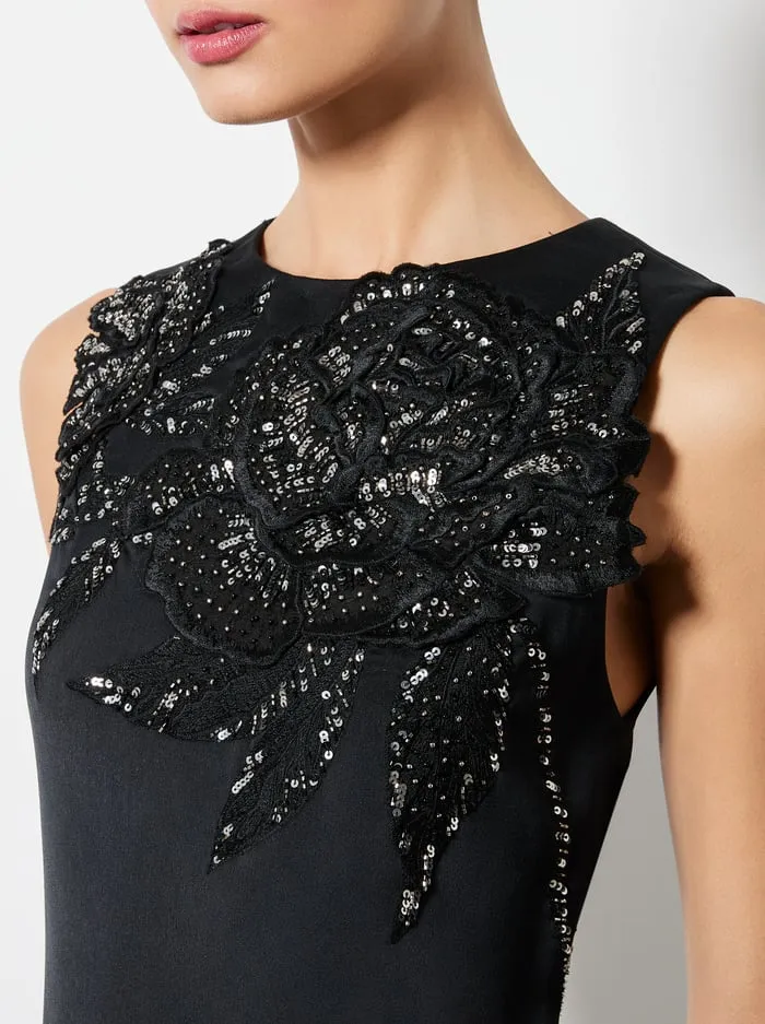 Dresses Women Alice Olivia Clyde Mini Dress Le Parisien Blackgunmetal