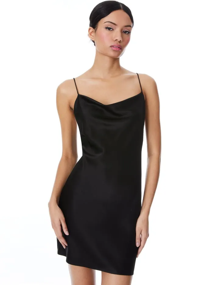 Dresses Women Alice Olivia Harmony Mini Slip Dress Black