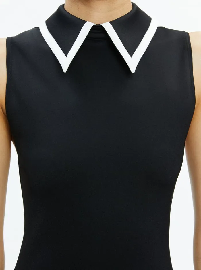 Dresses Women Alice Olivia Wynell Mini Dress Blackoff White