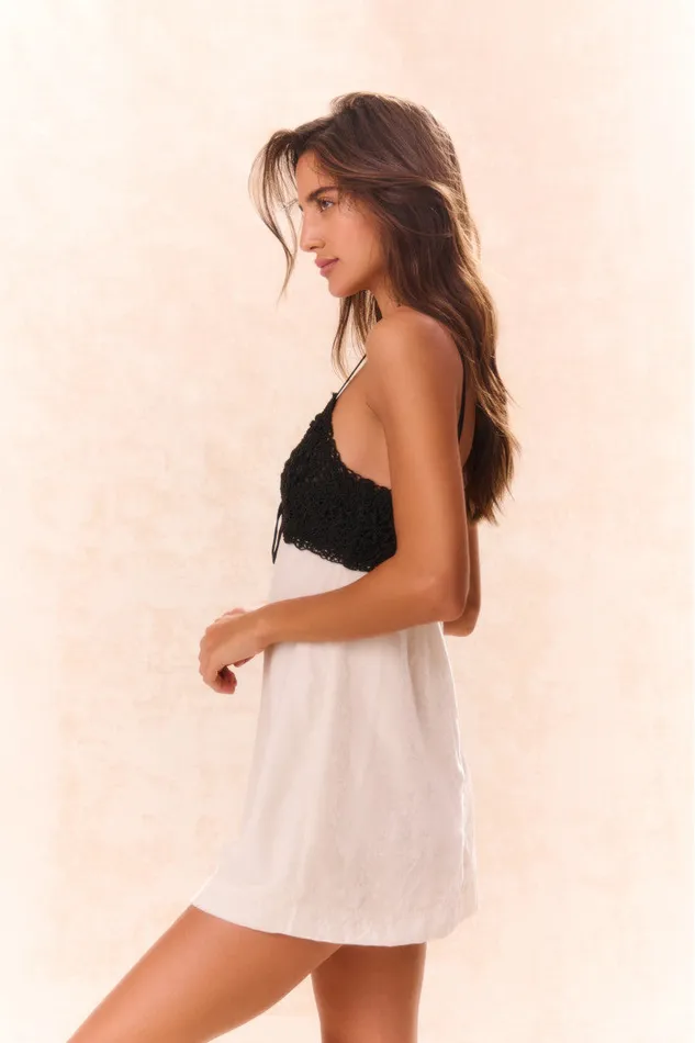 Dresses Women LoveShackFancy Ganette Velvet Mini Dress Cream