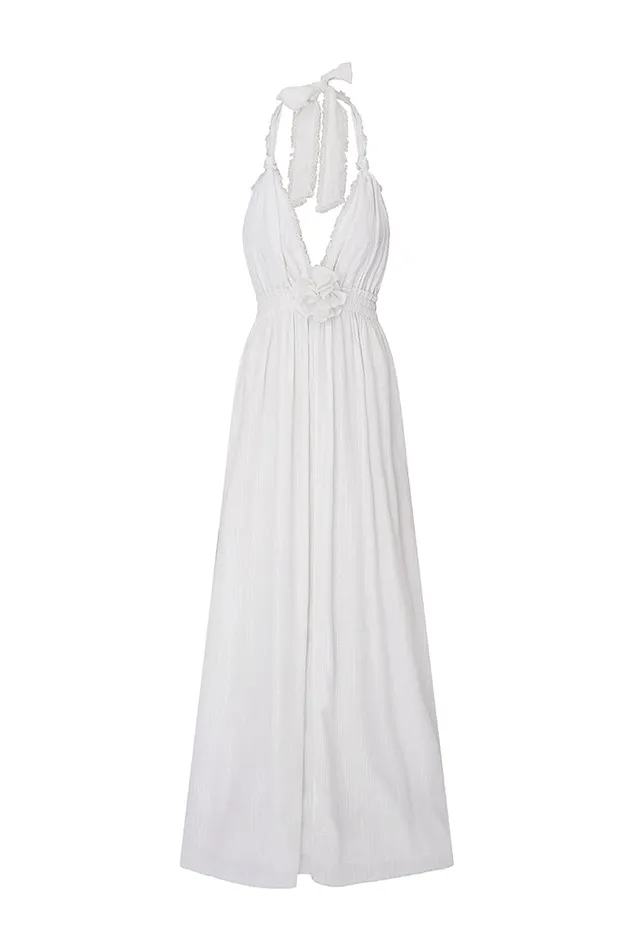 Dresses Women LoveShackFancy Love Halter Maxi Dress Iridescent Slate