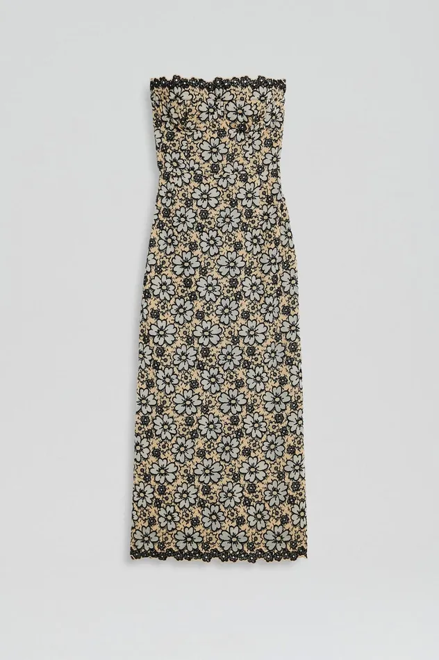 Dresses Women Scanlan Theodore EMBROIDERED FLORAL DRESS Blackcream Dresses Women Scanlan Theodore EMBROIDERED FLORAL DRESS Blackcream