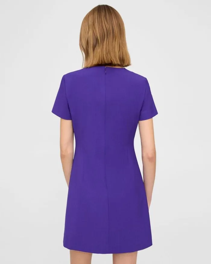 Dresses Women Theory Sheath Dress In Good Wool Blue Iris