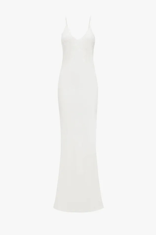 Dresses Women Victoria Beckham Exclusive Lace Detail FloorLength Cami Dress In Ivory
