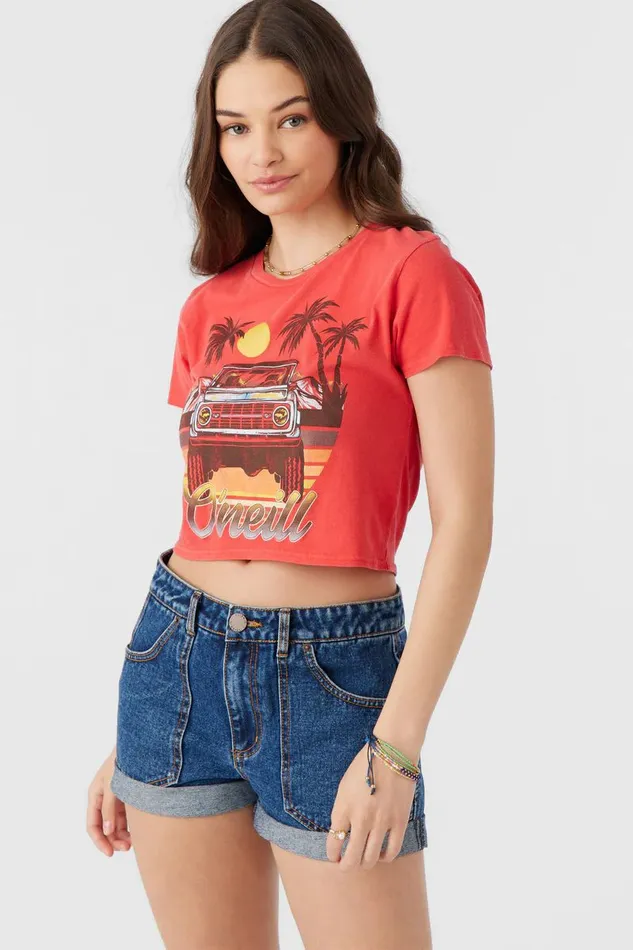 DRIVE WILD TEE Bittersweet Women O039NEILL Clothing