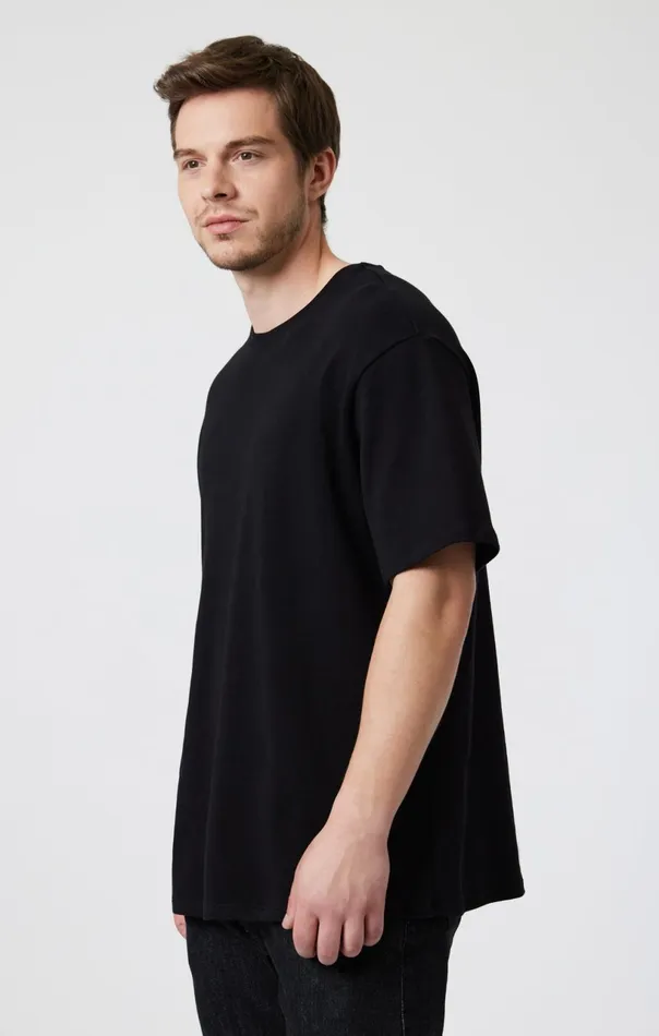 Drop Shoulder TShirt In Black Men Mavi Jeans TShirts Drop Shoulder TShirt In Black Men Mavi Jeans TShirts