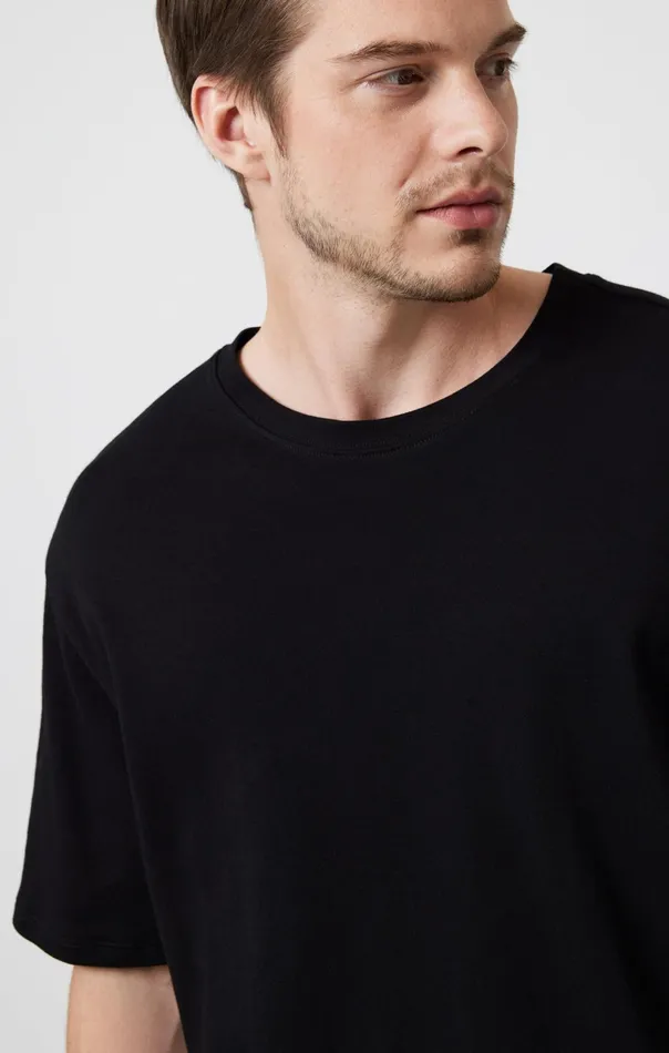 Drop Shoulder TShirt In Black Men Mavi Jeans TShirts Drop Shoulder TShirt In Black Men Mavi Jeans TShirts