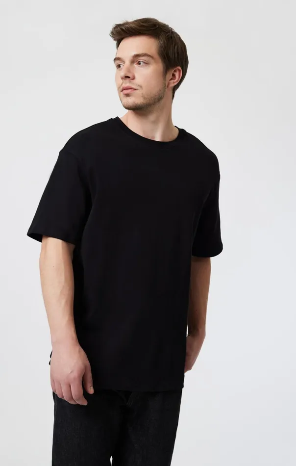 Drop Shoulder TShirt In Black Men Mavi Jeans TShirts Drop Shoulder TShirt In Black Men Mavi Jeans TShirts