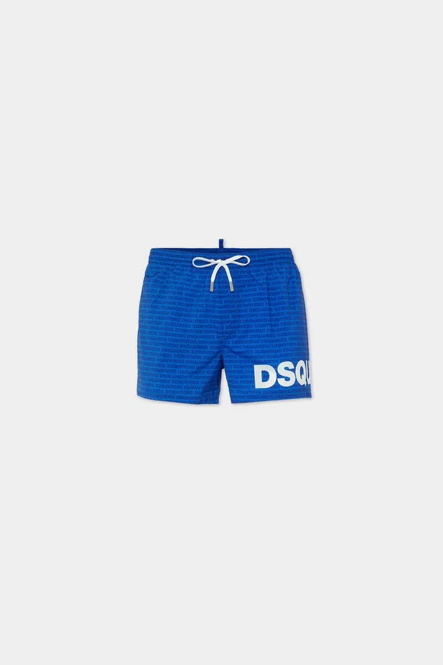 Dsquared2 Beachwear Swim Boxer Midi Bluewhite 8211 Men