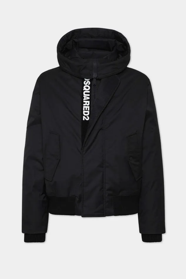 Dsquared2 Coats and Outerwear Techno Down Bomber Black 8211 Men