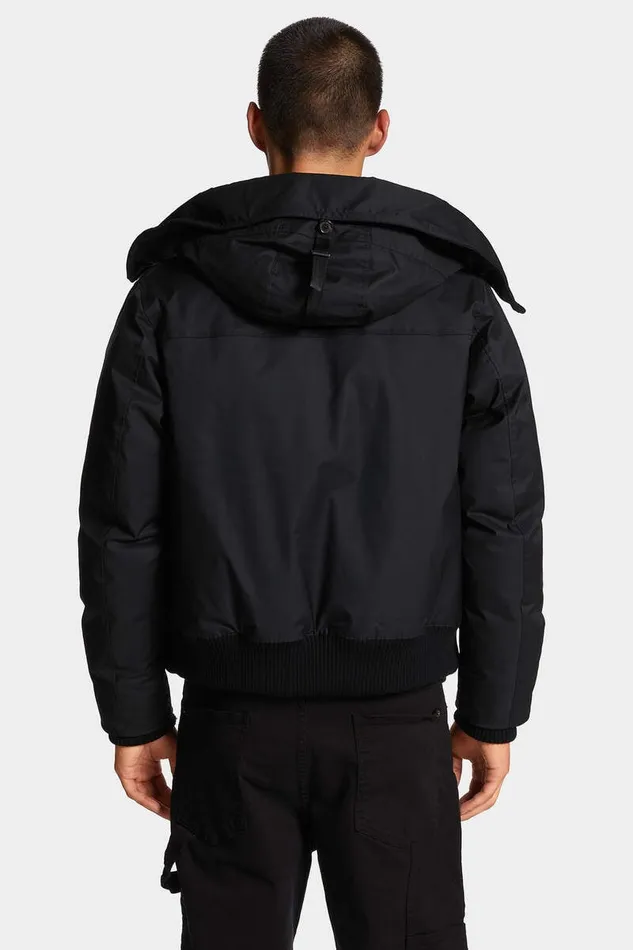Dsquared2 Coats and Outerwear Techno Down Bomber Black 8211 Men