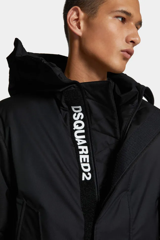 Dsquared2 Coats and Outerwear Techno Down Bomber Black 8211 Men