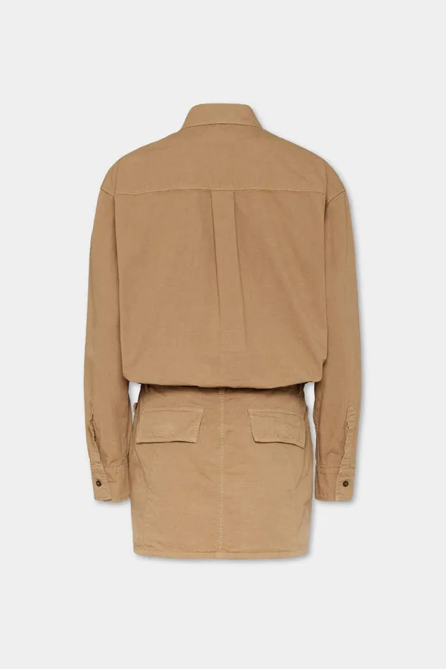 Dsquared2 Dresses and Jumpsuits Icon New Generation Double Pocket Dress Khaki 8211 Women
