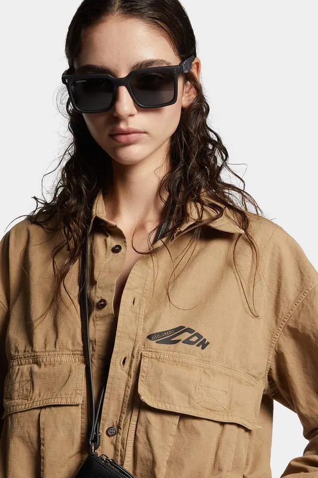 Dsquared2 Dresses and Jumpsuits Icon New Generation Double Pocket Dress Khaki 8211 Women