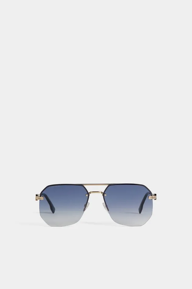 Dsquared2 Eyewear Hype Gold Blue Sunglasses 8211 MenWomen