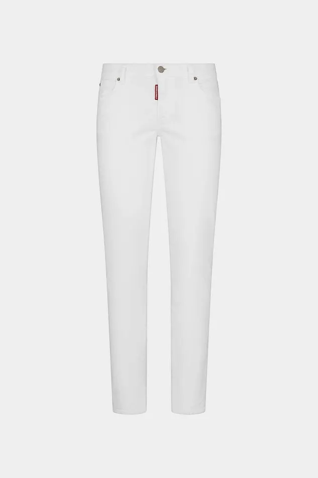 Dsquared2 Jeans Dyed Medium Waist Twiggy Jeans White 8211 Women
