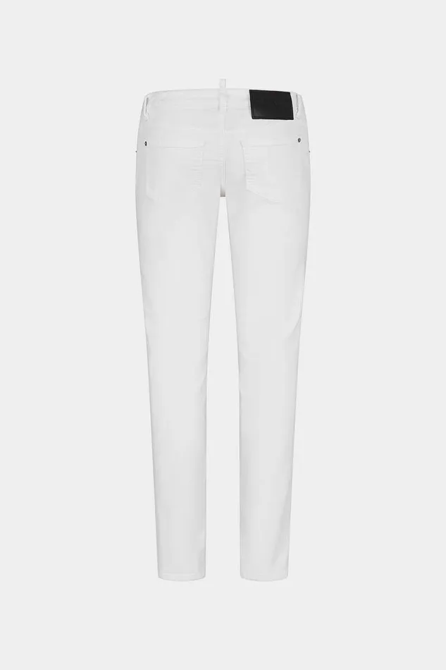 Dsquared2 Jeans Dyed Medium Waist Twiggy Jeans White 8211 Women