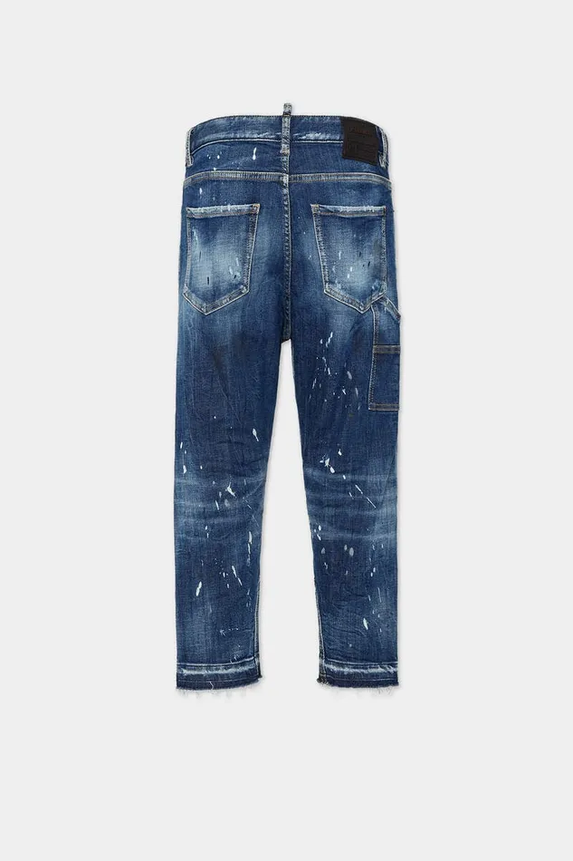 Dsquared2 Jeans Medium Ripped Wash Baby Carpenter Jeans Navy 8211 Women