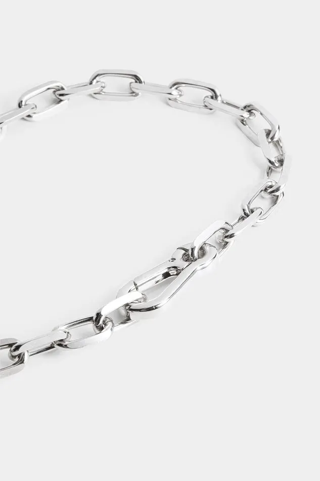Dsquared2 Jewellery Chain Me Eagle Pendant Necklace Palladium 8211 Men