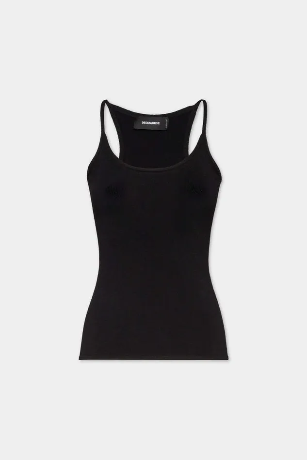 Dsquared2 Knitwear Knit Tank Top Black 8211 Women