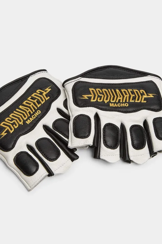 Dsquared2 Other Accessories Boxeur Fingerless Gloves Blackwhite 8211 Men