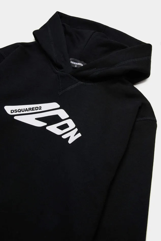 Dsquared2 Ready To Wear D2 Icon New Generation Junior Sweatshirt Black 8211 Kids