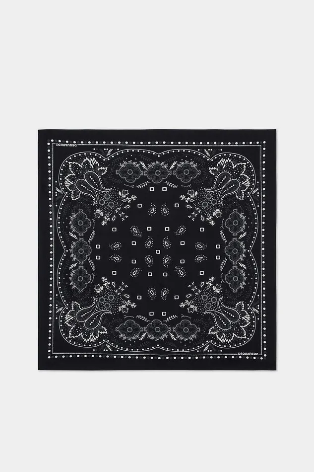 Dsquared2 Scarves Printed Foulard Black 8211 Men