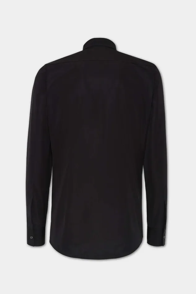 Dsquared2 Shirts Easy Slim Mini Dean Collar Shirt Black 8211 Men