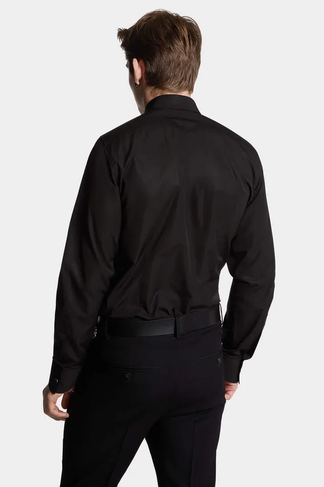 Dsquared2 Shirts Easy Slim Mini Dean Collar Shirt Black 8211 Men