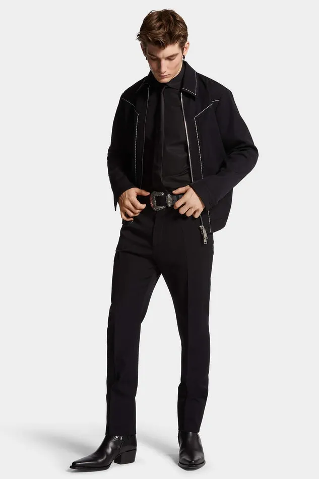 Dsquared2 Shirts Easy Slim Mini Dean Collar Shirt Black 8211 Men