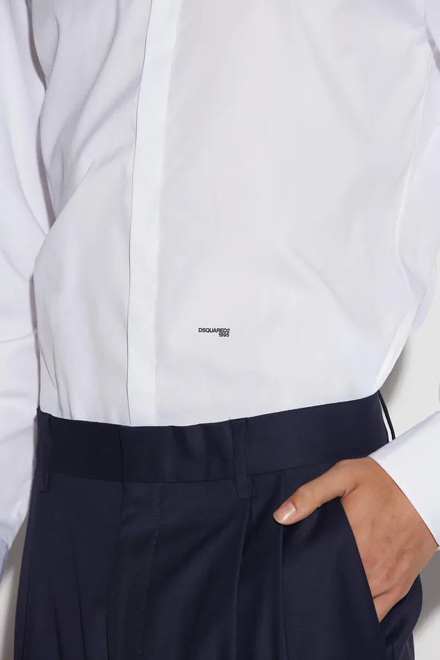 Dsquared2 Shirts New Collar Relaxed Dan Shirt White 8211 Men