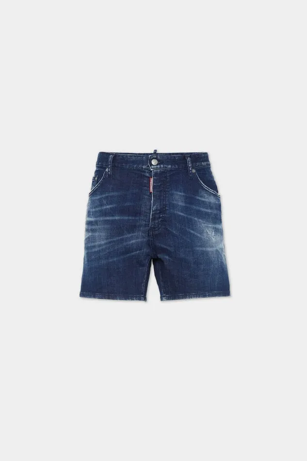 Dsquared2 Shorts Dark Milky Way Wash Bro Jean Shorts Navy 8211 Men