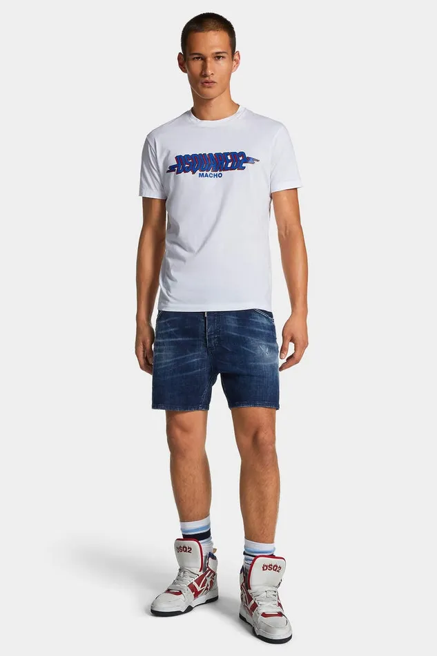 Dsquared2 Shorts Dark Milky Way Wash Bro Jean Shorts Navy 8211 Men