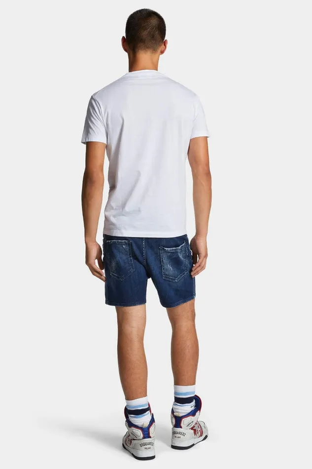 Dsquared2 Shorts Dark Milky Way Wash Bro Jean Shorts Navy 8211 Men
