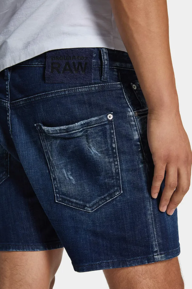 Dsquared2 Shorts Dark Milky Way Wash Bro Jean Shorts Navy 8211 Men